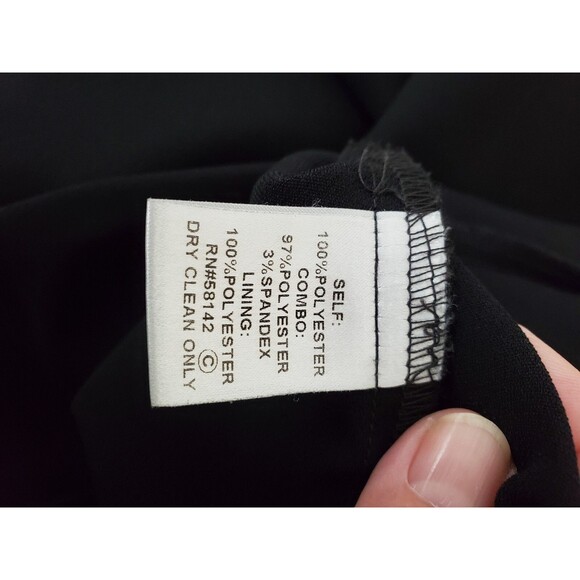 London Times Black Sleeveless Halter Keyhole Fit & Flare Cocktail Dress Size 8 - Picture 8 of 9